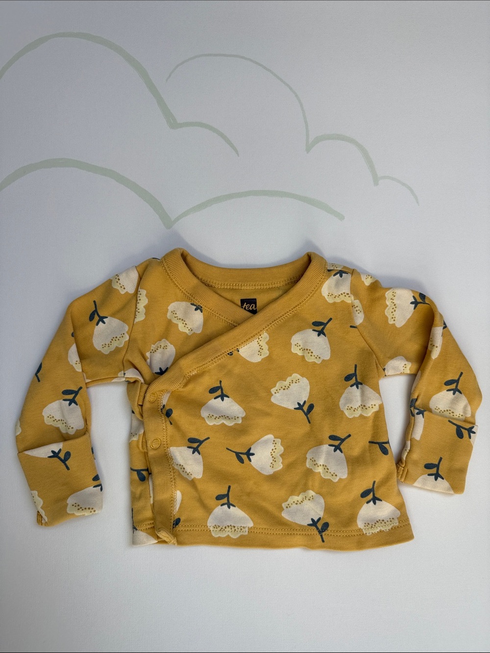 {Tea Collection} floral yellow top